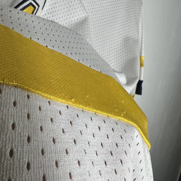 Vintage Michigan Wolverines Jersey Shirt Mens Blue Yellow Stitched Size 2XL XXL - Picture 5 of 11